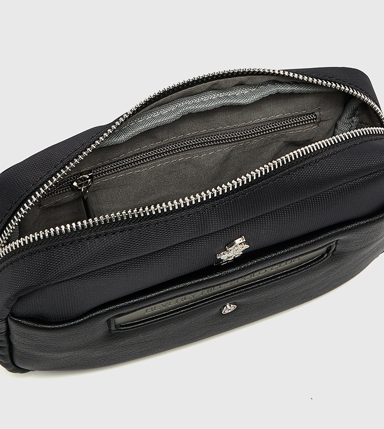 Logo Detail Toiletry Bag with Wrist Strap