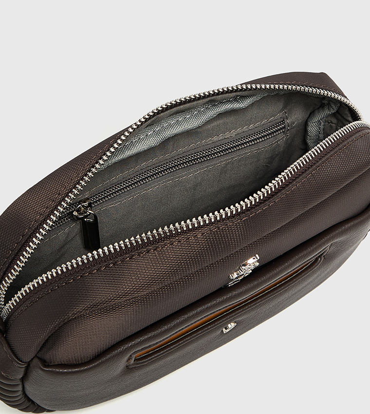 Logo Detail Toiletry Bag with Wrist Strap