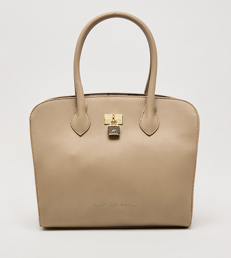 Textured Satchel Bag