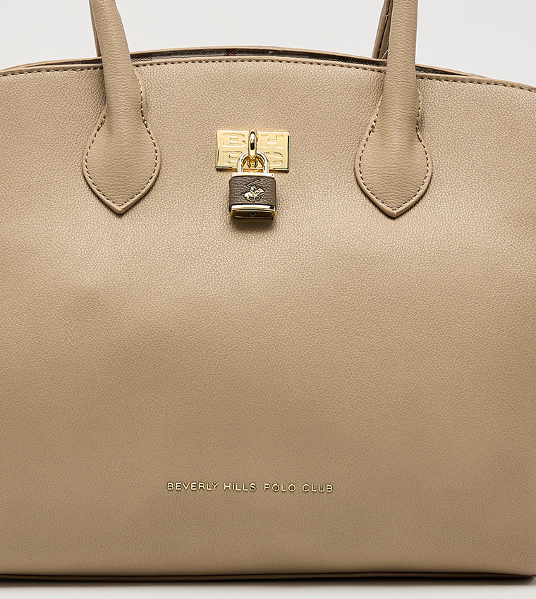 Textured Satchel Bag