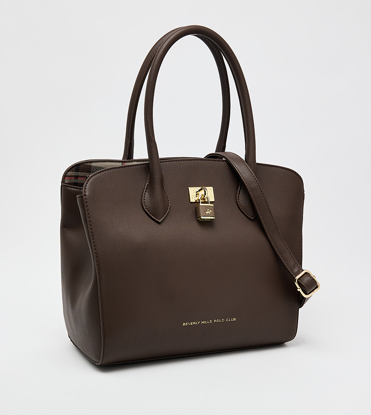 Textured Satchel Bag