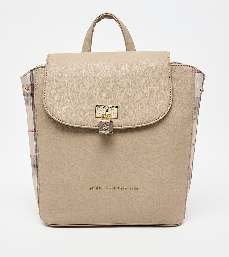 Textured Flap Backpack