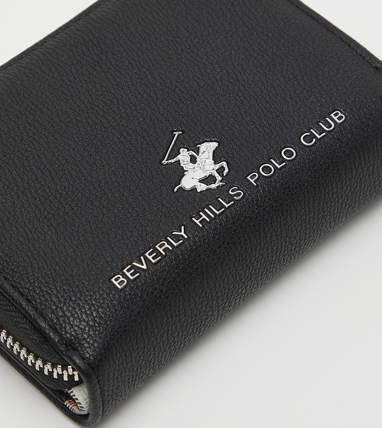 Logo Detail Zip-Around Wallet