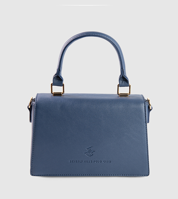 Color Block Top Handle Bag