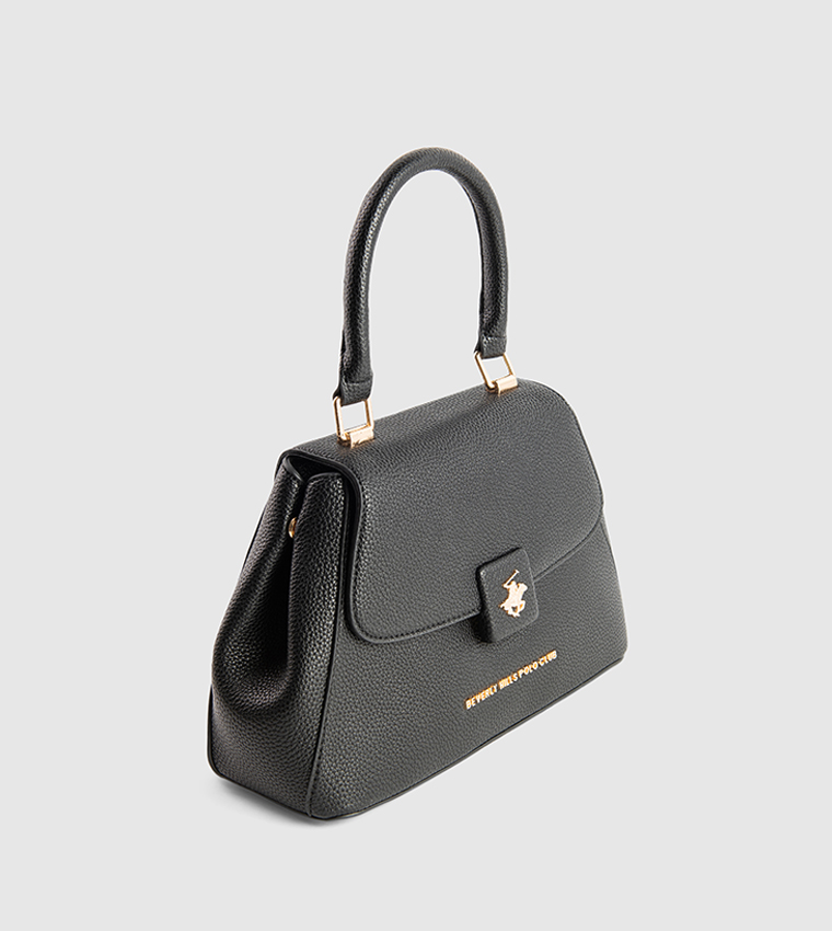 Textured Top Handle Bag