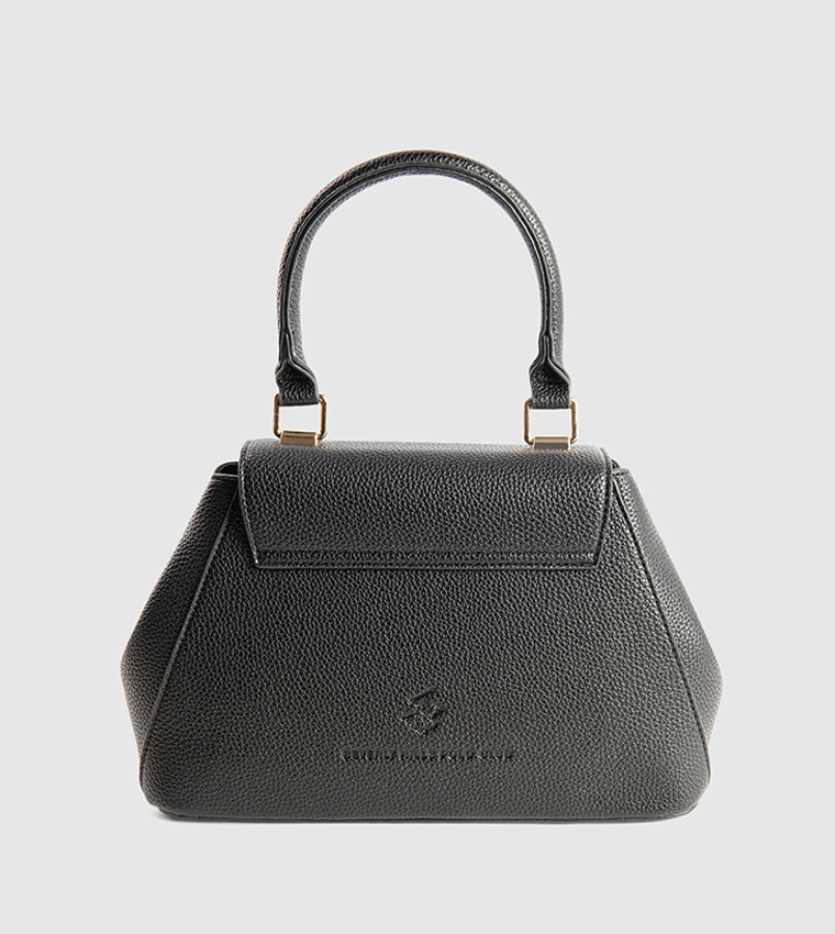 Textured Top Handle Bag