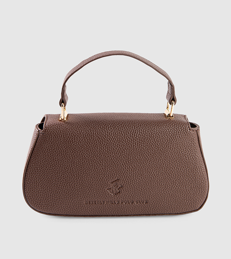 Color Block Top Handle Bag