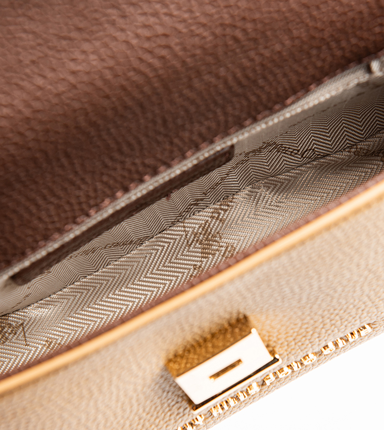 Color Block Top Handle Bag