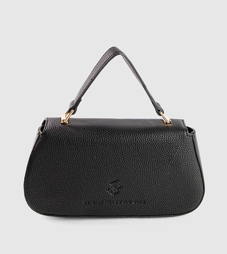 Textured Top Handle Bag