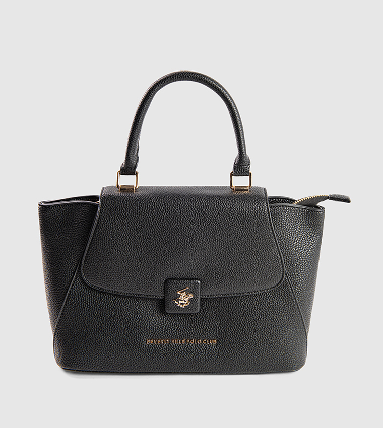 Textured Top Handle Bag