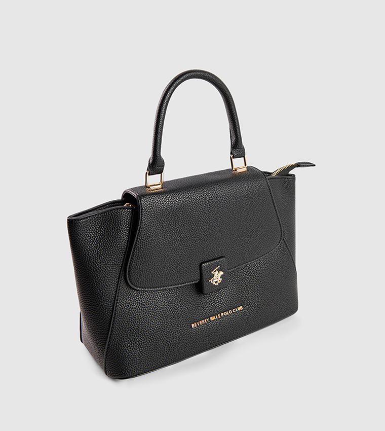 Textured Top Handle Bag