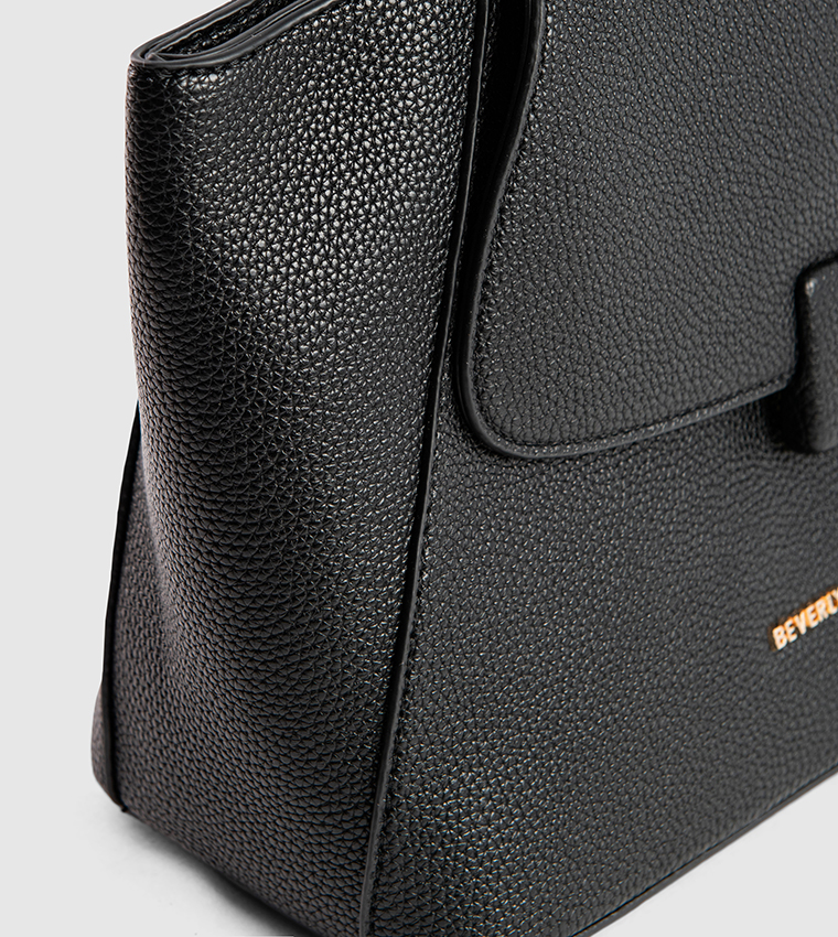 Textured Top Handle Bag