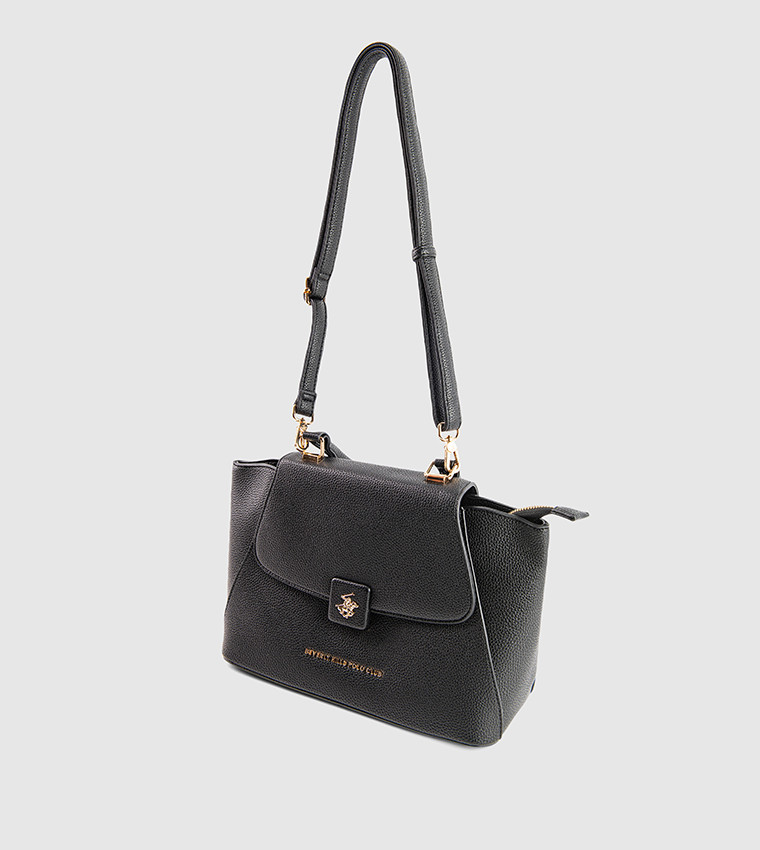 Textured Top Handle Bag