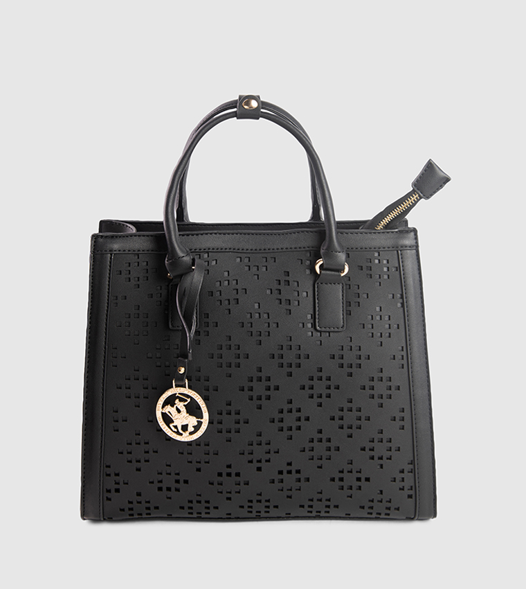 Lasercut Zippered Tote Bag