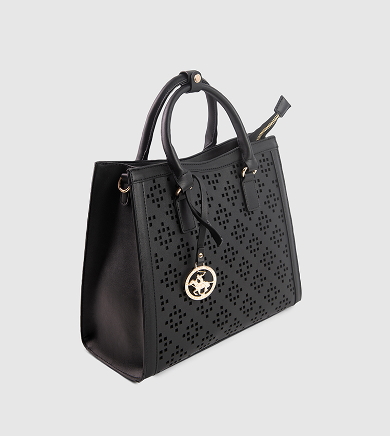 Lasercut Zippered Tote Bag