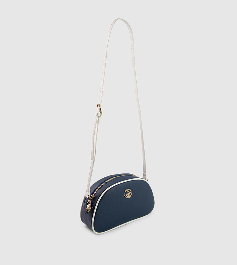 Contrast Trim Crossbody Bag