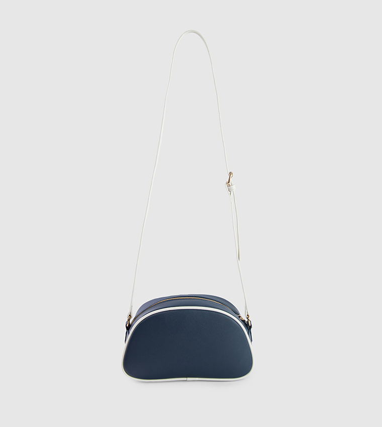Contrast Trim Crossbody Bag