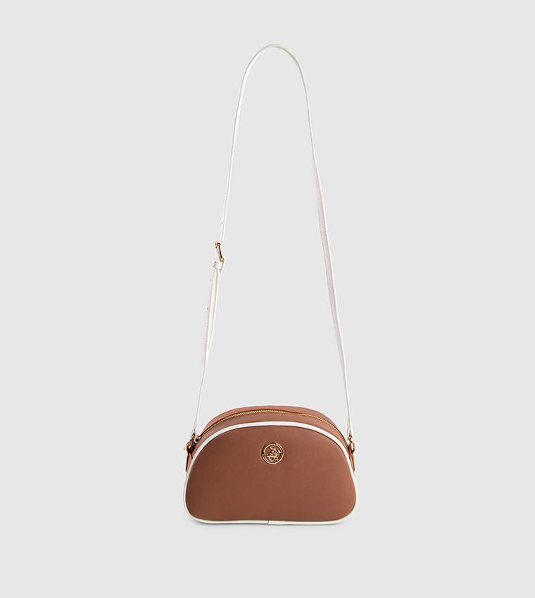 Contrast Trim Crossbody Bag