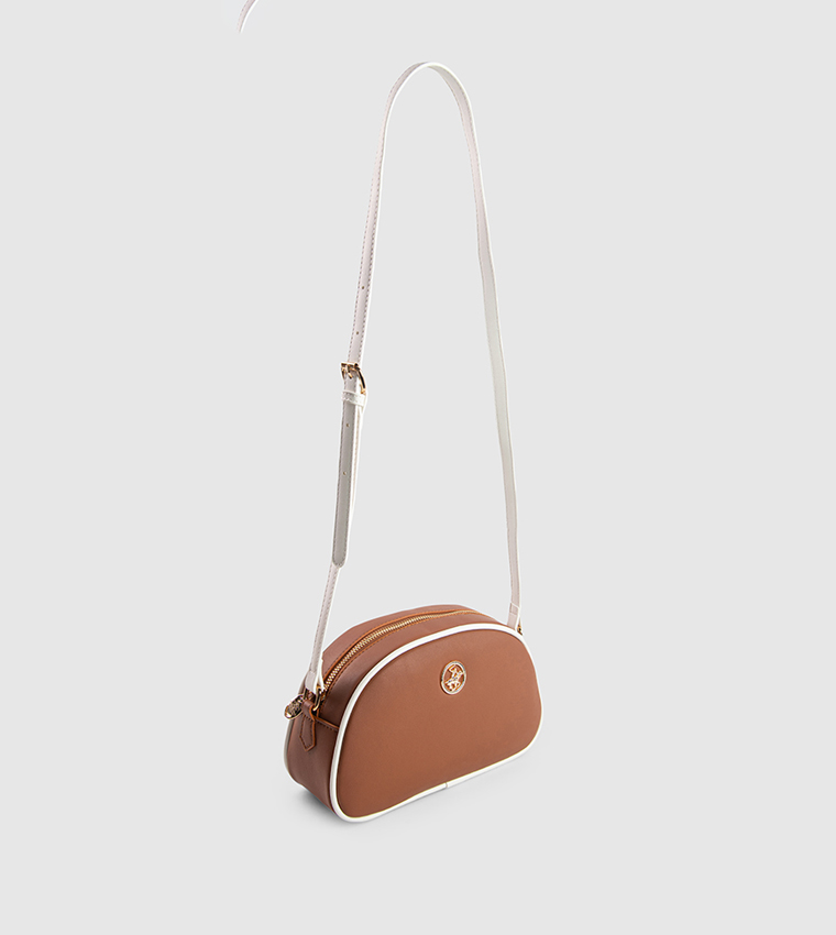 Contrast Trim Crossbody Bag