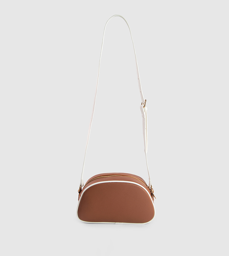 Contrast Trim Crossbody Bag