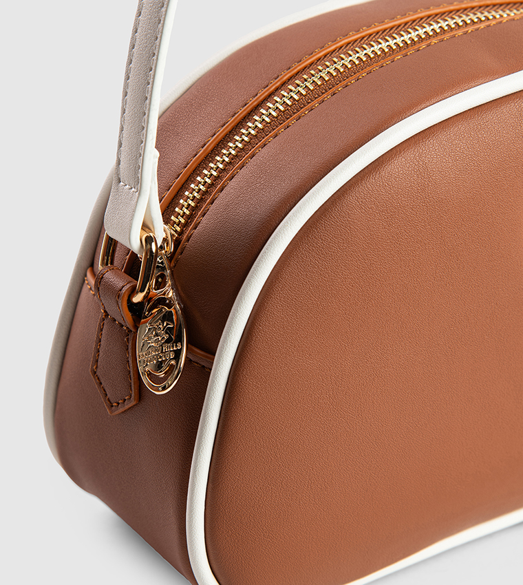 Contrast Trim Crossbody Bag