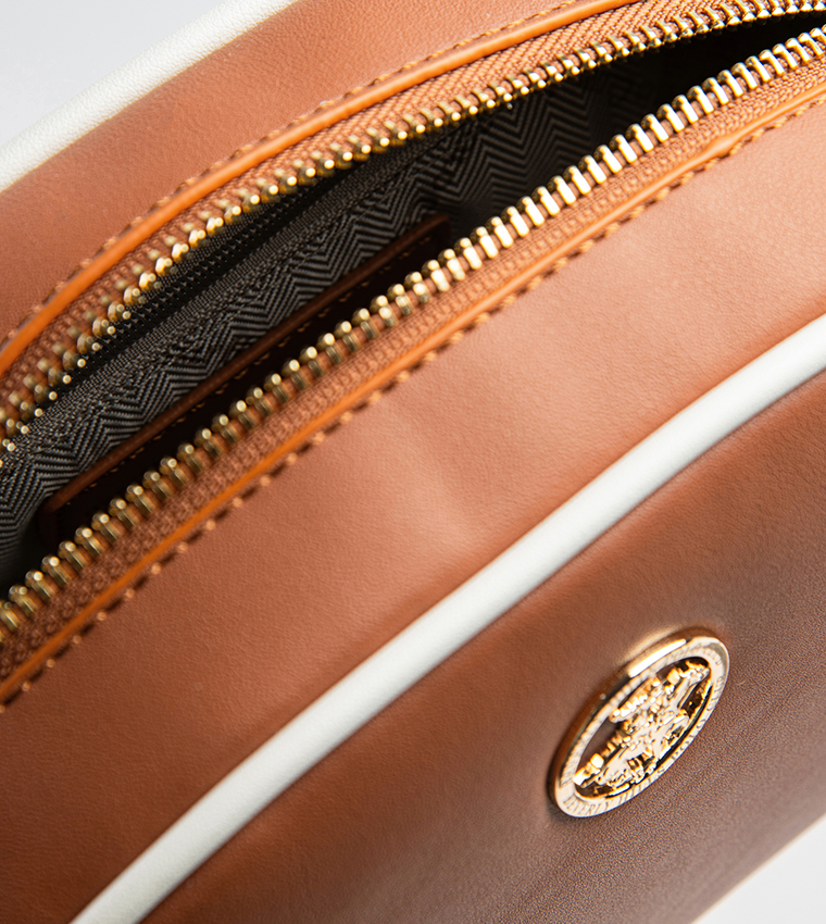 Contrast Trim Crossbody Bag