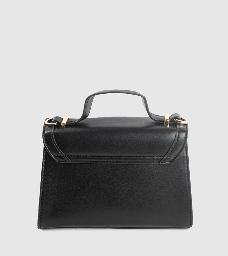 Logo Detail Puffer Top Handle Bag