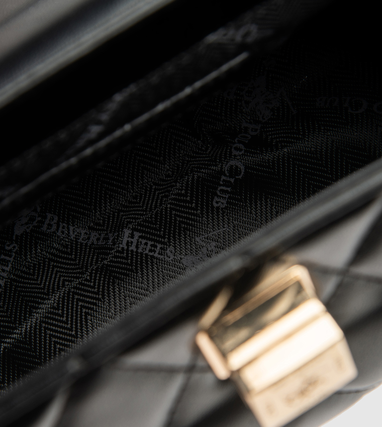 Logo Detail Puffer Top Handle Bag