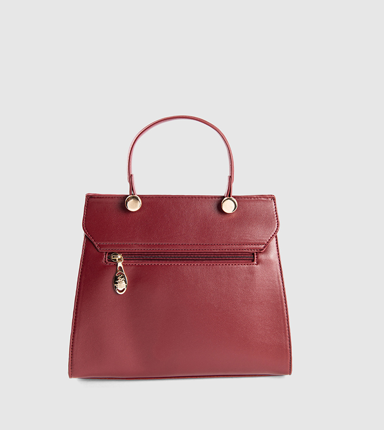 Puffer Twist Lock Top Handle Bag