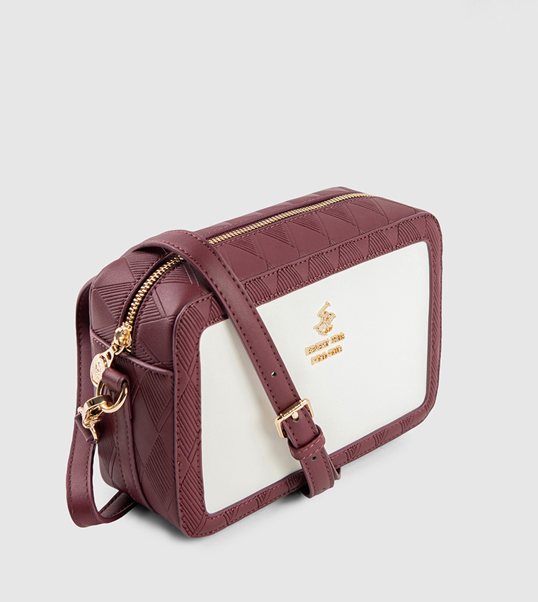 Color Block Logo Detail Camera Bag