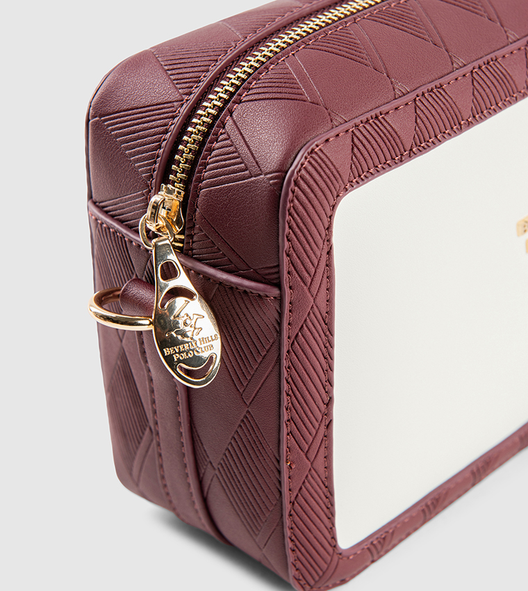 Color Block Logo Detail Camera Bag