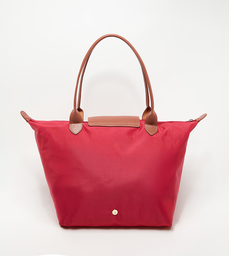 Logo Detail Contrast Detail Tote Bag