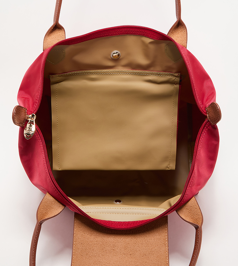 Logo Detail Contrast Detail Tote Bag