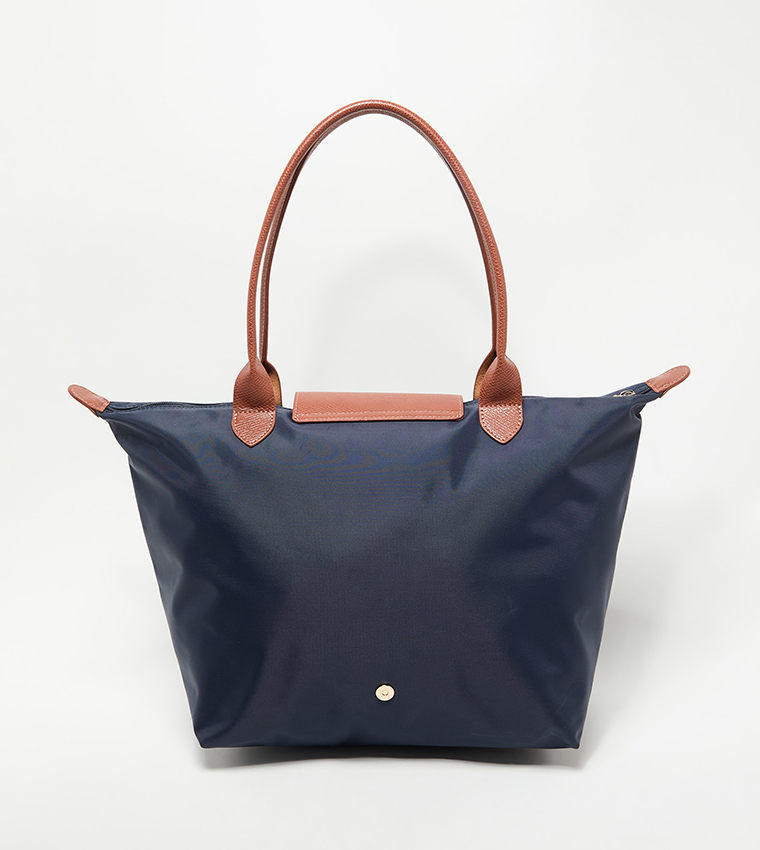 Logo Detail Contrast Detail Tote Bag