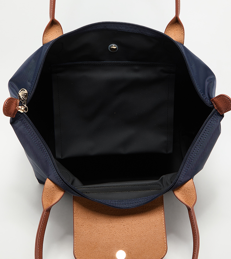 Logo Detail Contrast Detail Tote Bag