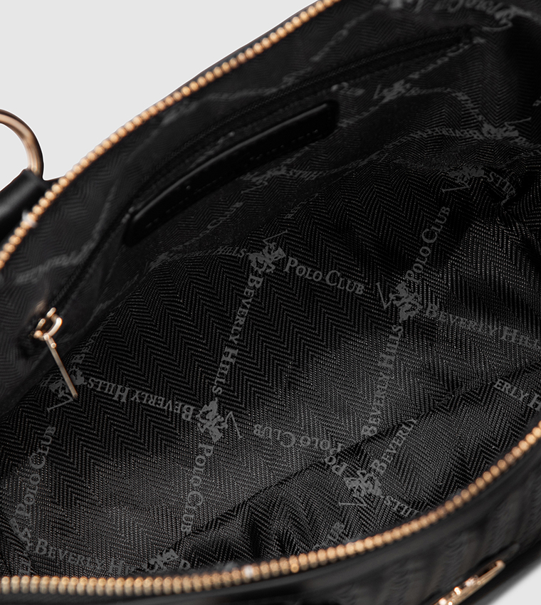 Basket Weave Zippered Satchel Bag