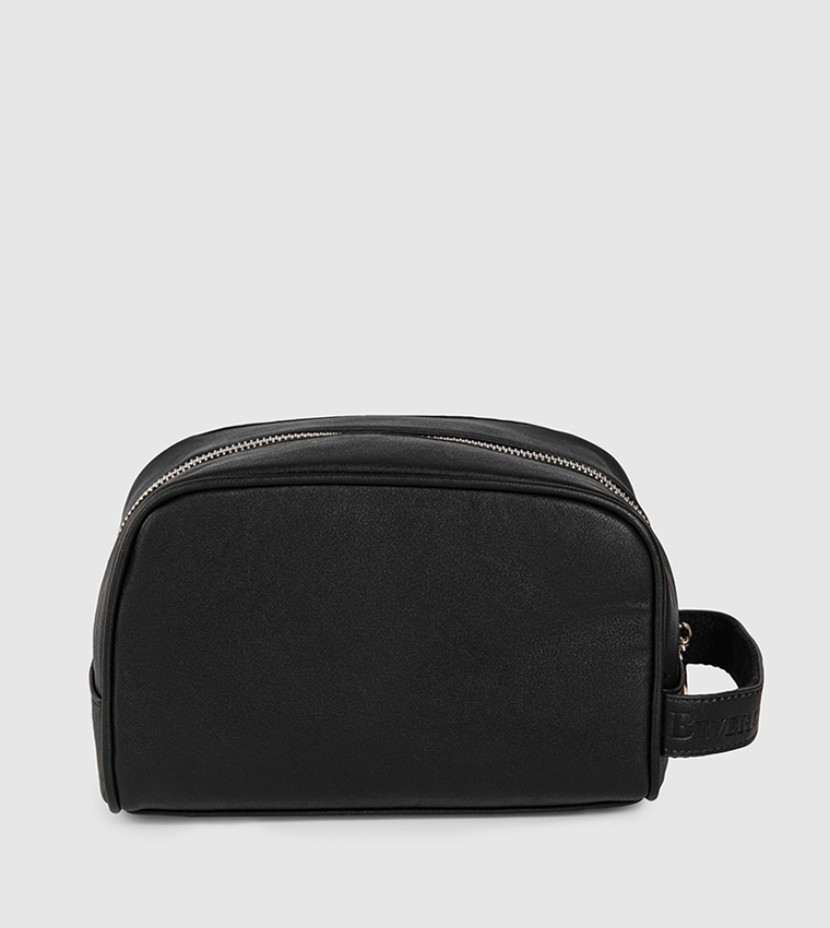 Logo Detail Zippered Toiletry Bag