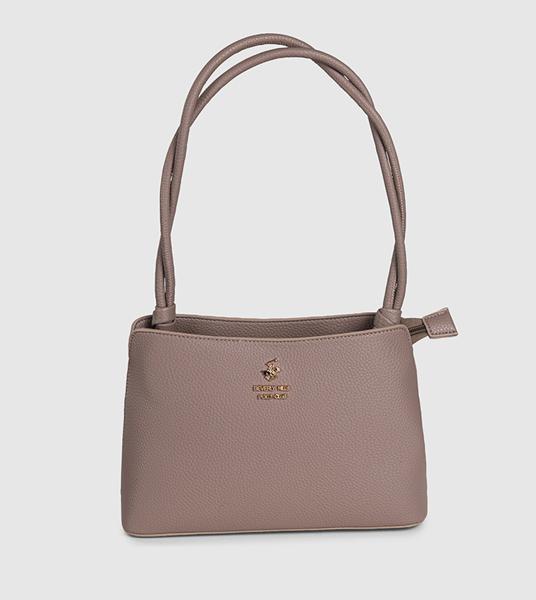 شنطة كتف نسائية بشعار 