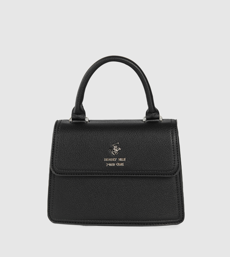 Logo Detail Top Handle Bag