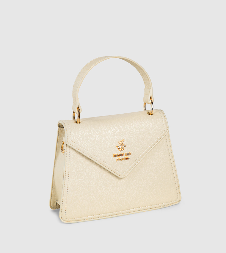 Logo Detail Top Handle Bag