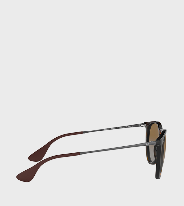 ERIKA Patterned Round Sunglasses