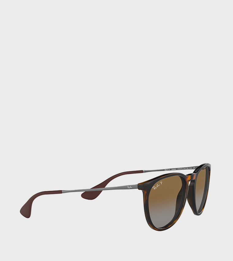 ERIKA Patterned Round Sunglasses
