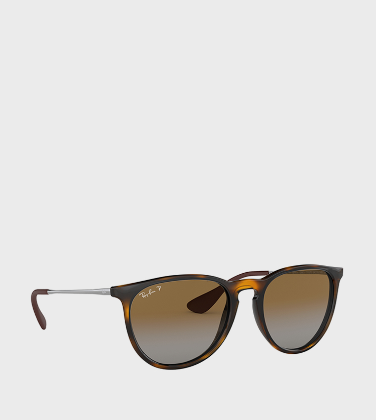 ERIKA Patterned Round Sunglasses