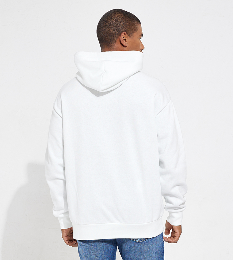 Plain white outlet champion hoodie