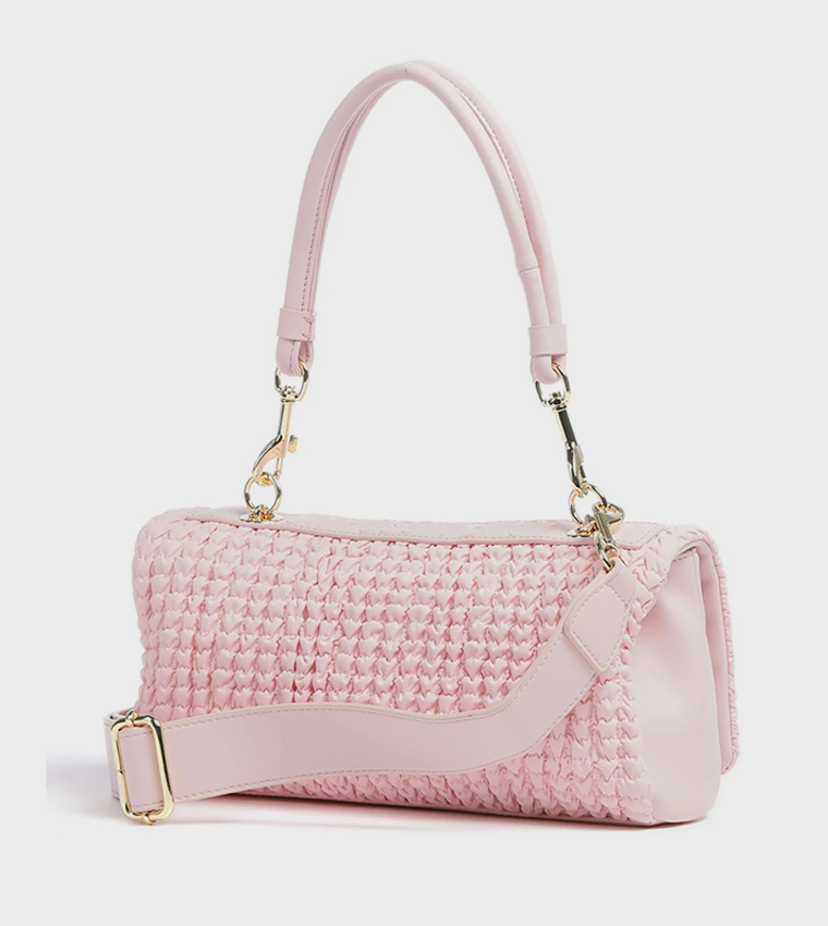 HUG Quilted Flap Shoulder Bag