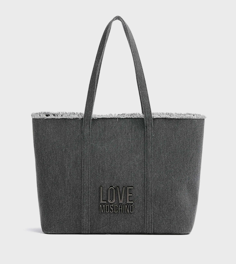 Monotype Denim Tote Bag