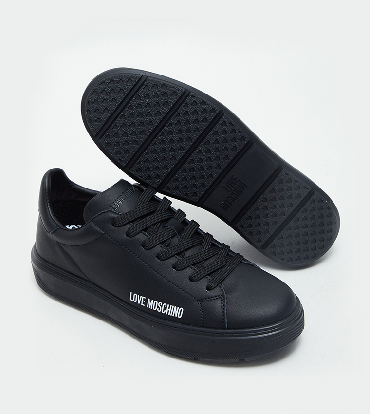 Logo Detail Lace Up Sneakers