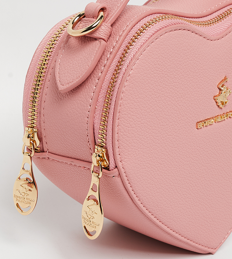 Logo Detail Heart Shape Handheld Bag