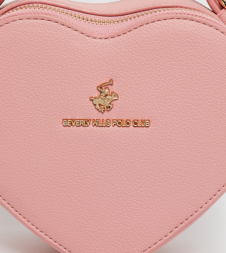 Logo Detail Heart Shape Handheld Bag
