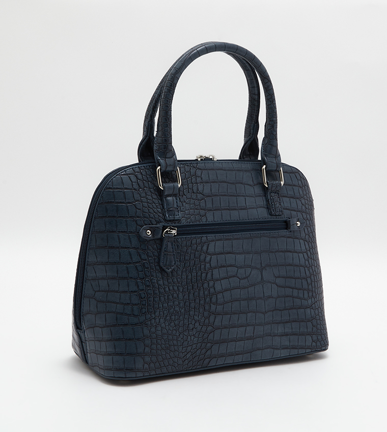 Croc Textured Handheld Bag